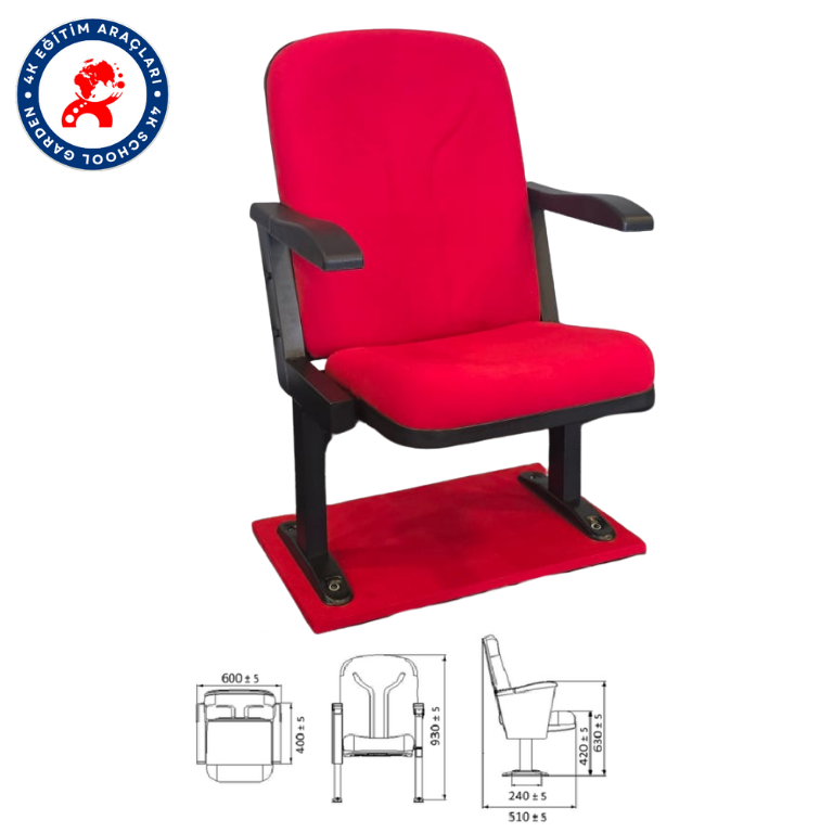 Kon-01 Martin kısa Sırt, Açık Kol, Kol Üstü Plastik Konferans Koltuğu