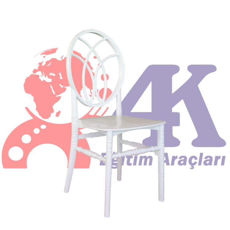 Pera Plastik Düğün Sandalyesi - Beyaz
