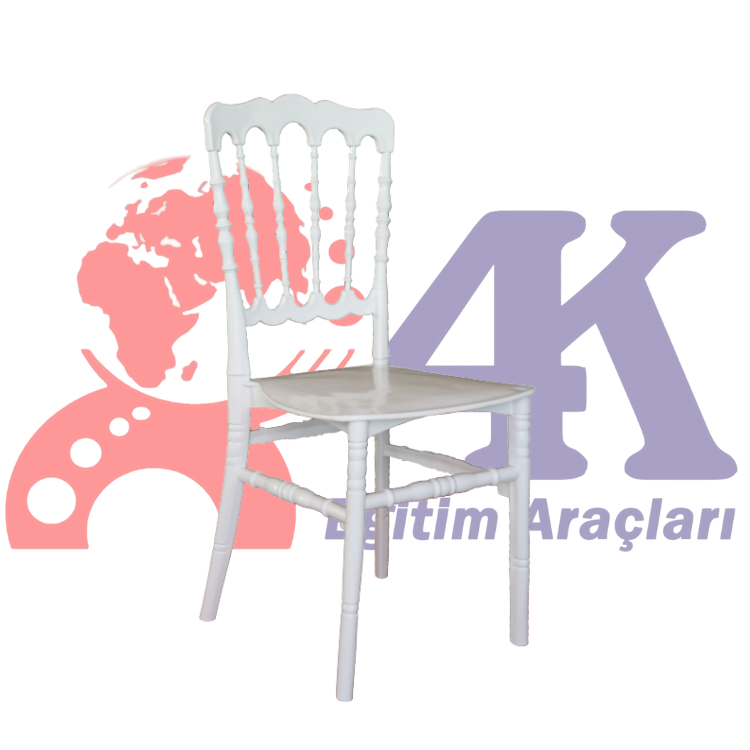 Napolyon Plastik Düğün Sandalyesi - Beyaz